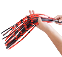 Pagaie de fustigation de luxe en PU, double couche, noir et rouge, fouet de haute qualité, jouet d'impact BDSM