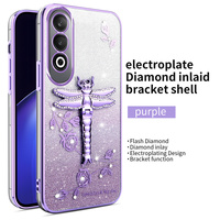 Dragonfly Bracket Africa Transsion Phone Pouch pour Infinix Note 40 Pro/Hot 50/30i/Spark 30C/P65 Chrome Gradient Luxury TPU Case