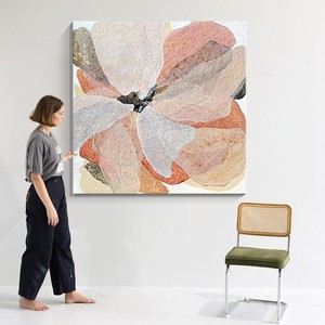 Hand Painted Oil Painting Abstract Flower <b>Art</b> 3D Effect Wall Hanging For Living Room Bedroom Decor - Product Image 1