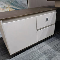 Bureau de direction en forme de L moderne et luxueux, mobilier de bureau de patron, bureaux de direction en bois