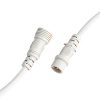 Câble d'extension étanche IP65 IP68 avec connecteur mâle-femelle pour bande LED, décoration extérieure de jardin, personnalisable