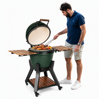 Barbecue Kamado en céramique SEB KAMADO de 21 pouces, en forme d'œuf, au charbon de bois, pour fumer, cuisiner en extérieur, pour les fêtes de famille