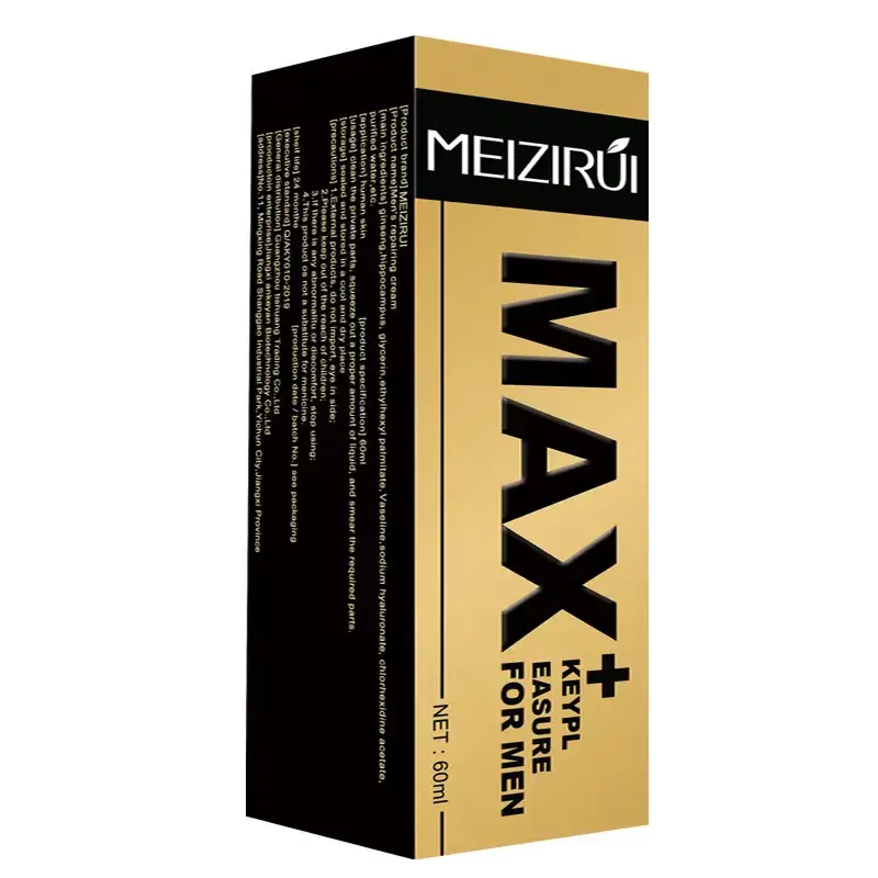 Fabricante al por mayor MEIZIRUI MAX + Crema para el cuidado de la ampliación del pene Aceite de masaje sexual para adultos 60ml Gel para Hombres 18 + Productos sexuales