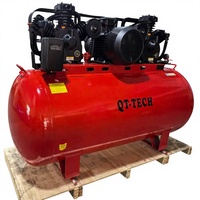 Compresseur à deux pompes 20HP 15KW 10bar, compresseur d'air à piston, réservoir de 1000 litres, compresseur d'air à entraînement par courroie, double pompe