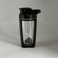 Bouteille isotherme portable 500 ml à double paroi, étanche 6 heures, écologique, en plastique PC, sans danger pour l'eau bouillante, idéale pour la salle de sport et les protéines
