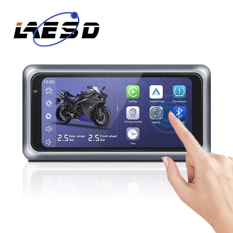 Ips Scherm 6.25 "Dashboard Carplay Android Auto Voor Motorfiets