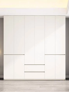 Meubles en bois bon marché d'usine, armoire blanche contemporaine avec tiroirs, meubles de rangement durables pour la chambre à coucher - Product Image 2