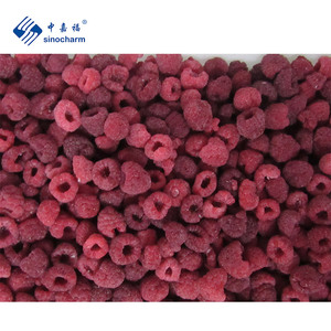 Sinocharm HACCP Frutas congeladas Orgánicas frescas Sin <span class=keywords><strong>gusano</strong></span> IQF Frambuesa congelada 90% Frambuesa entera para <span class=keywords><strong>bebida</strong></span> de jugo - Product Image 1