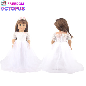 Robe de mariée blanche Pure <span class=keywords><strong>18</strong></span> pouces pour fille et <span class=keywords><strong>costume</strong></span> de <span class=keywords><strong>mariage</strong></span> pour garçon, Offre Spéciale - Product Image 4