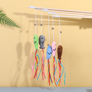 Giocattoli Interattivi per Gatti: Bastoncino in Legno Naturale con Erba Gatta per Gatti da Interno, Bacchetta Teaser per Gattini, Fornitore di Articoli per Animali Domestici - Product Image 2