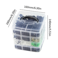 620 attaches pour panneaux de porte de voiture, clips et clous de fixation en boîte, par le fabricant de Xiamen, en plastique moulé par injection