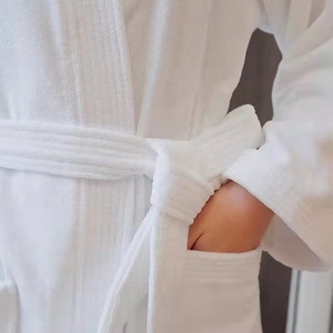 Peignoir de bain confortable en coton pour hommes, matière solide, de haute qualité, à la mode, personnalisé, 100%, nouvelle collection - Product Image 4