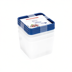 Westmark Freezer <b>Container</b> Trio 3 Pack <b>Square</b> Food Storage Deep Freeze Safe BPA Free - Product Image 2