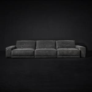 Sofà componibile Wabi - Sabi italiano componibile <span class=keywords><strong>Set</strong></span> di mobili per la casa di lusso divano da soggiorno in pelle antica - Product Image 5