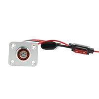 Panneau de commande à bouton-poussoir LED marin pour bateau, camping-car, voiture, yacht
