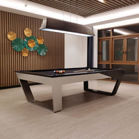 Tables de billard de taille différente de 9ft 8ft 7ft à faible coût avec billard en matériau acrylique pour le jeu de sport d'intérieur