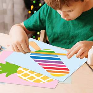 Juguetes Educativos de Animales de Dibujos Animados para Niños Pequeños, Kits de Arte y Manualidades, Juego de Rompecabezas con Cintas Adhesivas y Pegatinas - Product Image 5