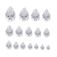 Joyería Zhuomei, Diamante Suelto Cultivado en Laboratorio con Certificación IGI, Corte Pera Blanco, Claridad VVS, Color D, 1ct-3ct, Corte Excelente para Joyería