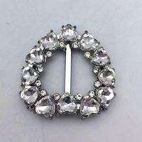 Nouveauté : Accessoires de chaussures élégants et confortables, boucle en diamant, forme de cœur, clips en alliage de zinc pour chaussures de femmes