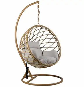Outdoor Indoor Garden Hanging Chairs Swing Set Egg Beach Rattan Chair Outdoor Furniture Patio Swings