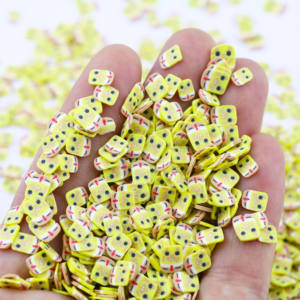 Figuras de personajes de bolas de animales, rodajas de <span class=keywords><strong>arcilla</strong></span> polimérica, animales amarillos para limo, manualidades, arte de uñas, juguetes para niños, Vasos - Product Image 4