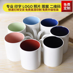 แก้วเซรามิกสีขาวแบบกำหนดเองพร้อมหูจับทรงกลม สำหรับการปรับแต่งส่วนบุคคลและการใช้งานเพื่อการส่งเสริมการขาย - Product Image 5