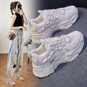 Fashion Sports 2026 Spring/Summer New Little <b>White</b> Women's <b>Gym</b> Running <b>Shoes</b> Chunky <b>Shoes</b> - Product Image 5