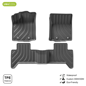 Tapis de sol de voiture 3D en <span class=keywords><strong>TPE</strong></span> imperméables, antidérapants, faciles à nettoyer, pour toutes les saisons, ensemble complet pour Toyota - Product Image 1