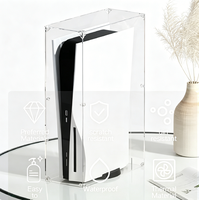 Housse de protection transparente en acrylique pour console PS5, boîtier de protection transparent pour système de jeu PlayStation 5