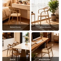 Fauteuils empilables en plastique, chaises de salle à manger avec accoudoirs, tabourets domestiques, meubles de maison