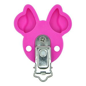 Vente en gros de sucettes pour bébé personnalisées en silicone avec clip <span class=keywords><strong>Minnie</strong></span>, sucettes pour bébé avec clip - Product Image 6