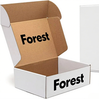 Cajas de envío de cartón de papel de diseño personalizado caja de correo corrugado de ropa de cartón de embalaje