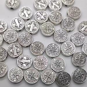 إكسسوارات سوار صليب كاثوليكي من السبائك، سوار القديس بينيديكت وملحقات المسبحة - Product Image 3