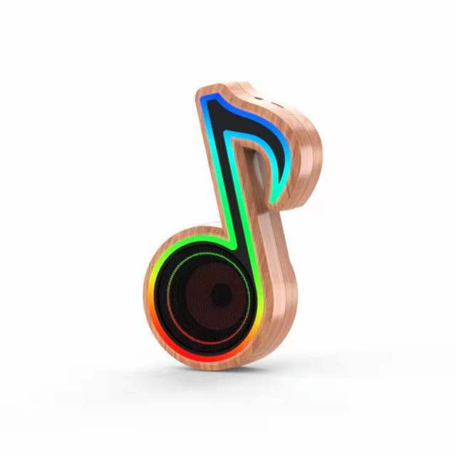 Plastic New Mini Creative Gift Portable Radio Card Inserted Mobile Phone RGB Glowing Speaker