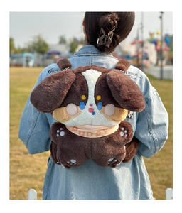 Mochila de Felpa <span class=keywords><strong>para</strong></span> Niñas, Diseño de Cachorro, 3D, Colorida, de Algodón, Gran Capacidad, <span class=keywords><strong>para</strong></span> Viaje - Product Image 4