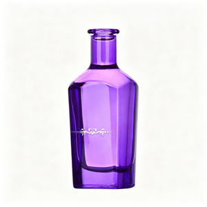 Botella de Vidrio Redonda de Lujo Personalizada de Color <span class=keywords><strong>Morado</strong></span> de 500 ml y 750 ml para <span class=keywords><strong>Vodka</strong></span> y Ginebra, Sellada con Corcho, Impresión Serigráfica, <span class=keywords><strong>Precio</strong></span> de Fábrica - Product Image 1