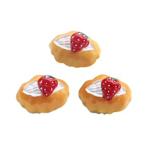 Aliments de simulation caoh, biscuits, épingles à cheveux, jouets miniatures amusants, pain, accessoires en résine, aimants de réfrigérateur DIY, décorations, pizza - Product Image 5