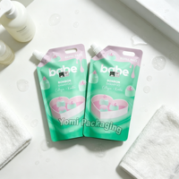 Sachet Doypack personnalisé imprimé 500ML 5L avec bec verseur pour savon liquide pour les mains et emballage de recharge pour lessive