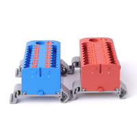 Bloc de distribution RY-ELE RPTKIX 6/12X2.5-NS35 en cuivre automobile, connexion enfichable 13 pôles, 26-12 AWG, 24A, montage sur rail DIN