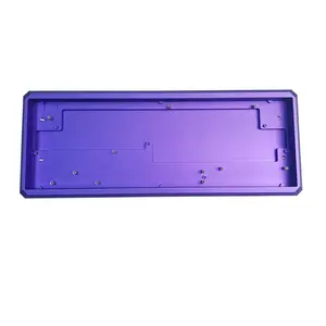 High Quality Custom CNC Machining Aluminum Mechanical Keyboard Case Customizable Case Design Colorful Anodized