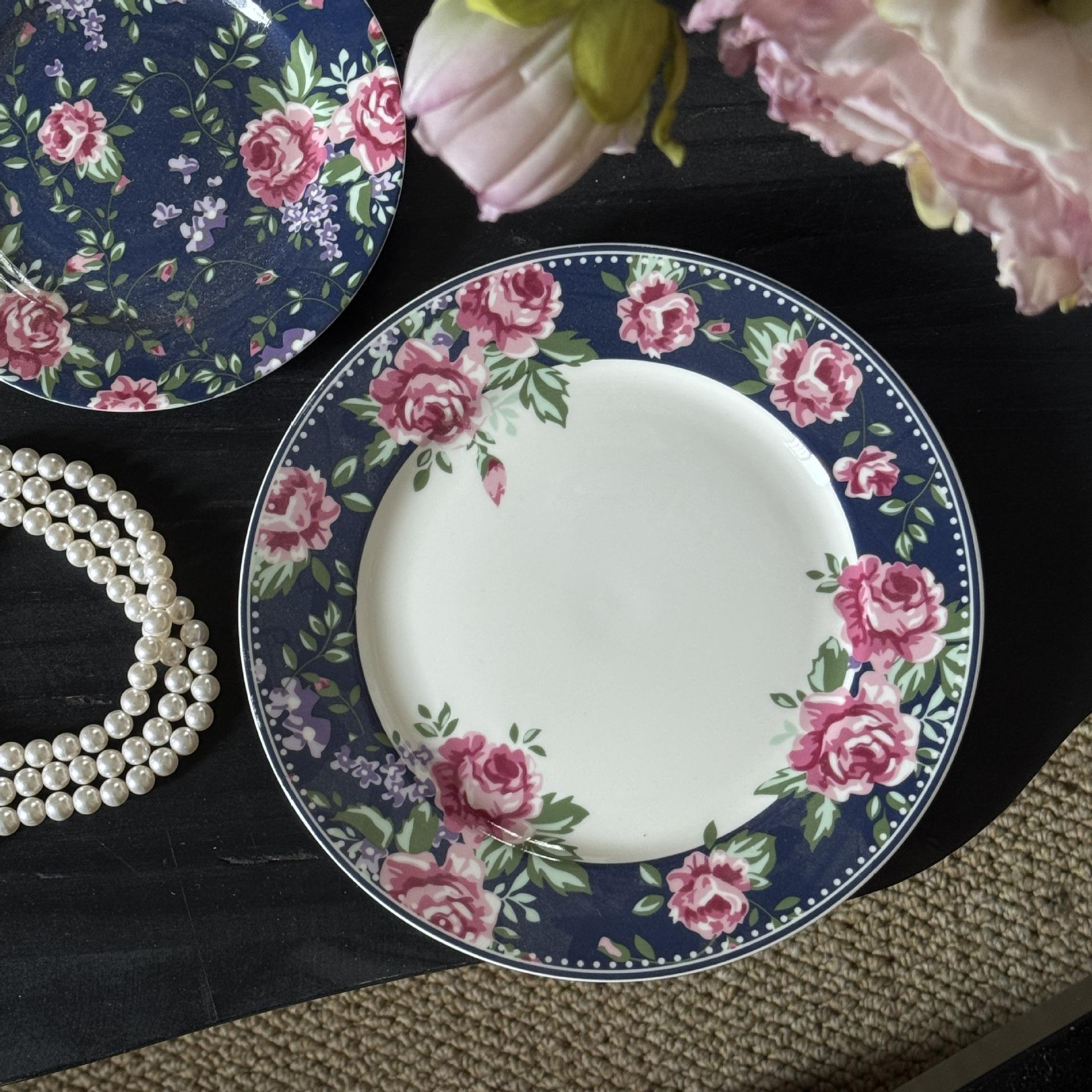 10-inch plate of flowers from southern Xizang, 23*2.5