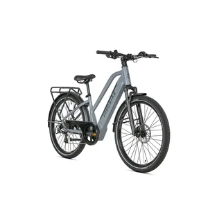 Bicicleta Eléctrica de Paseo Urbano con Sensor de Torque de Marco Bajo, Freno Hidráulico, Carga Rápida de 3h, Asistencia de Pedaleo, <span class=keywords><strong>Shimano</strong></span> de 8 Velocidades, Disponible en Almacén de la UE - Product Image 2