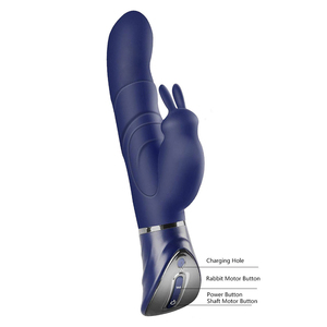 Vibrador Anal y Vaginal de Alta Gama, Recargable Magnético, Diseño de Conejo, Hecho a Mano - Product Image 1