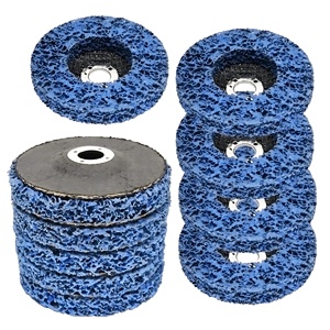Disco de tira de polietileno de carburo de silicio, 100/115/125/150mm, púrpura, negro, azul, rueda abrasiva, removedor de óxido de pintura, disco de tira limpia - Product Image 6