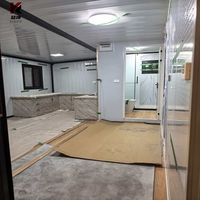 Maison conteneur extensible de luxe 20ft 30ft, villa préfabriquée avec salle de bain et chambre, hébergement modulaire pour séjour hôtelier
