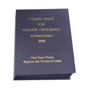 Livre d'optométrie <span class=keywords><strong>Ishihara</strong></span> 38 cartes pour le <span class=keywords><strong>test</strong></span> de la Daltonisme et de la déficience chromatique ISHI-38-2 - Product Image 3