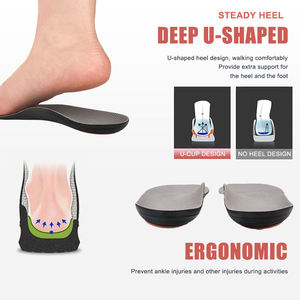 Manufacturer Plantar Fasciitis Flat Feet Pain Relief <b>Soft</b> High Rebound Breathable Arch Support Memory Foam Style Orthotic Insole - Product Image 2