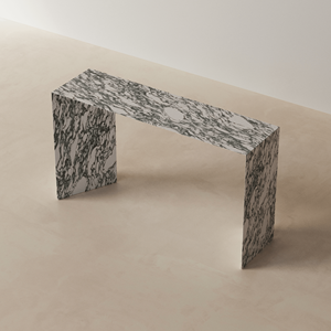 SH STONE Custom Natural Stone Decorative Long Hallway Arabescato <strong>White</strong> Marble Console <strong>Table</strong> for Living Room Hotel <strong>Hall</strong> - Product Image 4