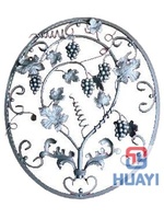 Placa de Pared de Hierro Forjado con Diseño Geométrico, Acabado Antioxidante, Resistente al Agua, Colores Personalizados, Diseño Ornamental Hecho a Mano