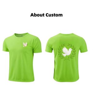 Camiseta de Manga Corta con Cuello Redondo y Logotipo Personalizado, Unisex, de Secado Rápido, para Publicidad de Negocios, Cumpleaños, Graduaciones, Desfiles, Manifestaciones - Product Image 2